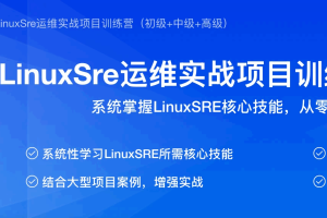 标杆徐LinuxSre运维实战项目训练营（初级+中级+高级）