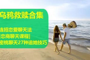 乌鸦救赎|连招恋爱聊天法|恋商聊天课程|密桃聊天27种追她技巧【2.23GB】
