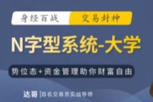 达哥-N字交易系统小学、中学、大学
