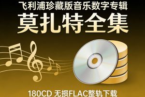 飞利浦珍藏版音乐数字专辑《莫扎特全集》180CD 无损FLAC整轨下载