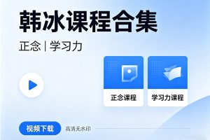 韩冰课程合集视频下载-正念|学习力