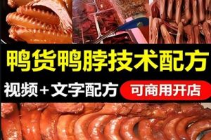 久久鸭脖+周黑鸭+精武鸭脖+绝味鸭脖子配方制作视频教程