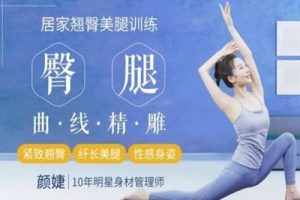 颜婕《16堂翘臀美腿修炼视频课》居家臀腿曲线精雕法