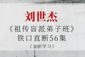 刘世杰《铁口直断祖传盲派弟子班》教学视频56集