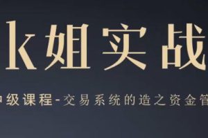 K姐三套课，K姐期货交易系统，裸K实战初级高级