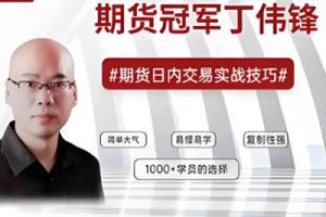 期货技术之《日内交易实战技巧》丁伟锋主讲