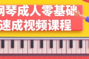 成人钢琴教程《零基础钢琴速成课程》视频教学