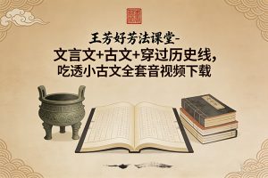 王芳好芳法课堂-文言文+古文+穿过历史线，吃透小古文全套音视频下载