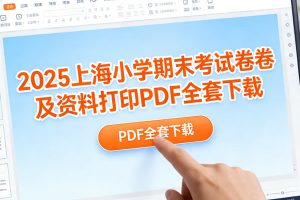 2025上海小学期末考试卷及资料打印PDF全套下载