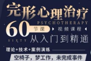 王铮《完形心理治疗》从入门到精通60节课