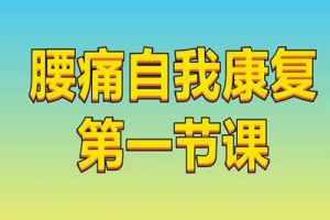 【腰痛康复课】腰痛全面自我康复系列精品课全套