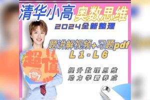 清华小高老师数理思维能力提升家长课视频全套下载