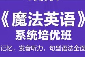 跟谁学《陈君魔法英语》培优班5期全40集视频
