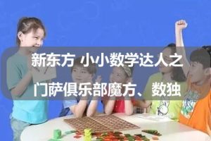 新东方 小小数学达人之门萨俱乐部魔方、数独