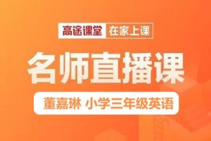 高tu课堂董嘉琳2019秋 小学三年级英语秋季班 15讲
