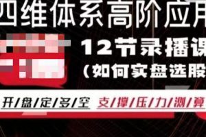 四维体系精英系统体系课