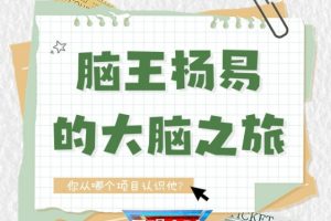 全球脑王杨易最强大脑游戏课视频+资料