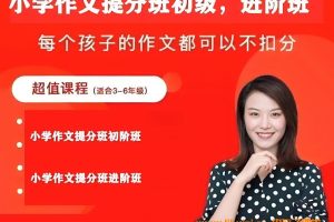 毛芸老师小学作文提分班进阶（大师班）网课视频