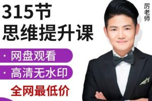历老师小学数学思维全套315视频课程+习题与讲义