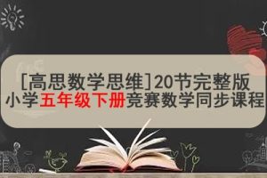 [高思数学思维]20节完整版小学五年级下册竞赛数学同步课程