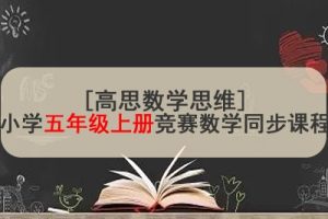 [高思数学思维]小学五年级上册竞赛数学同步课程