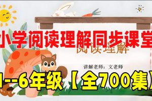 文老师《小学语文课程合集 (基础知识+阅读理解+作文) 》网课视频