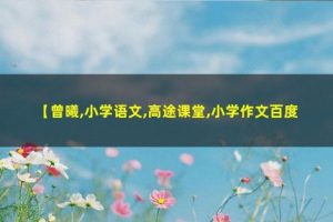 【课堂】曾曦-小学作文精进班独创方法52个新视角28.2G