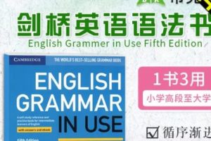 《English Grammar in Use》 剑桥语法 grammar in use 初级+中级 学习视频和高清pdf