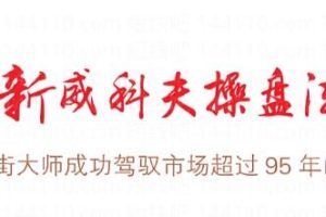 孟洪涛《优势盘感交易员成长计划》新威科夫操盘手法