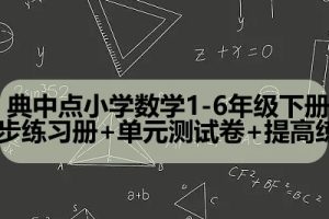 【典中点】小学1-6年级数学下册同步练习册+单元测试卷+提高练习