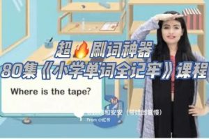 申一帆《小学单词全记牢》词汇记忆神器80集教学视频