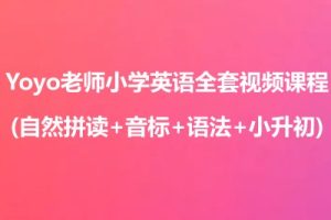 Yoyo老师小学英语全套视频课程(自然拼读+音标+语法+小升初)