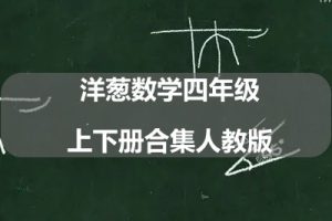 洋葱数学四年级上下册合集人教版
