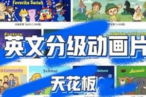 English Reading Lessons1-6级295课日常分级动画儿童日常口语英语学习