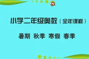 学而思网校《二年级奥数竞赛班》春夏秋冬全42讲200多个视频
