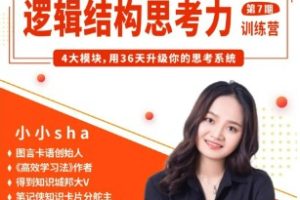 小小sha·逻辑结构思维营-完结