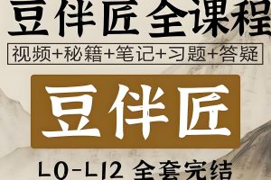 豆伴匠大语文L系列人文史作全覆盖L0—L12全系列视频课-豆窦神大语文