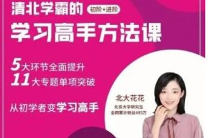【北大花花】学习高手方法课视频（初+进阶）139节课