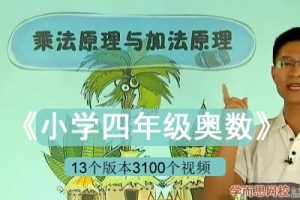 《小学四年级奥数》学而思网校教程视频共13个版本3100个视频