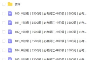 原原高单词速记万能考试5000词视频