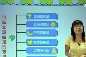 233网校《小学语文必学写作技巧之高效创新篇（五年级）》视频课程全8讲