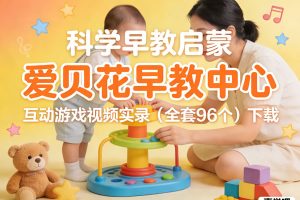 爱贝花0-3岁早教中心互动游戏视频实录（全套96个）下载