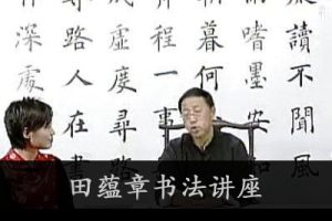 田蕴章书法讲座 每日一题每日一字365集全