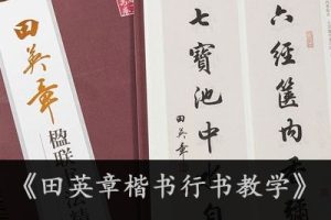 《田英章楷书行书教学》少儿童书法教程