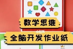 阿木数学思维全脑开发思维课作业纸共3册