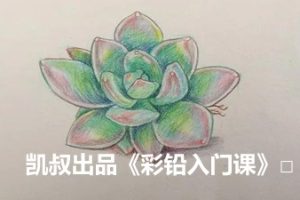 凯叔出品《彩铅入门课》MP4视频课-彩铅素描画画入门启蒙