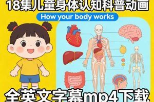 儿童身体认知科普动画《How your body works》18集全英文字幕mp4下载