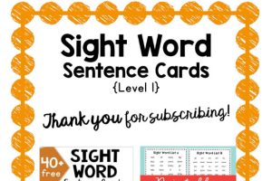 《Sight Word Sentence Cards》L1-L5全套PDF下载