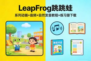 《LeapFrog 跳跳蛙》系列动画+音频+自然发音教程+练习册下载