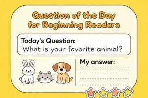 儿童英语互动问答卡片《Question of the Dayfor Beginning Readers》528张 PDF